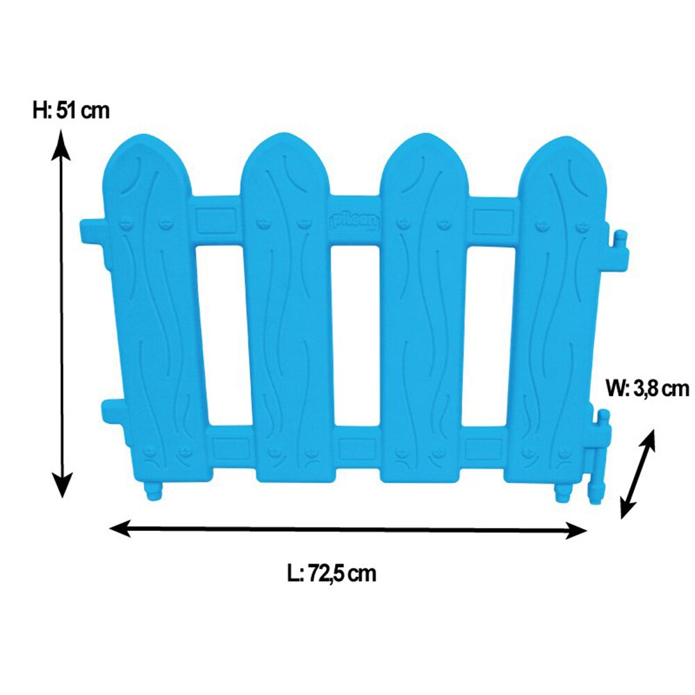 Pilsan Spielzaun, Plastikzaun, Laufgitter 06203, 6 Elemente 72,5 x 51,5 x 3,8 cm