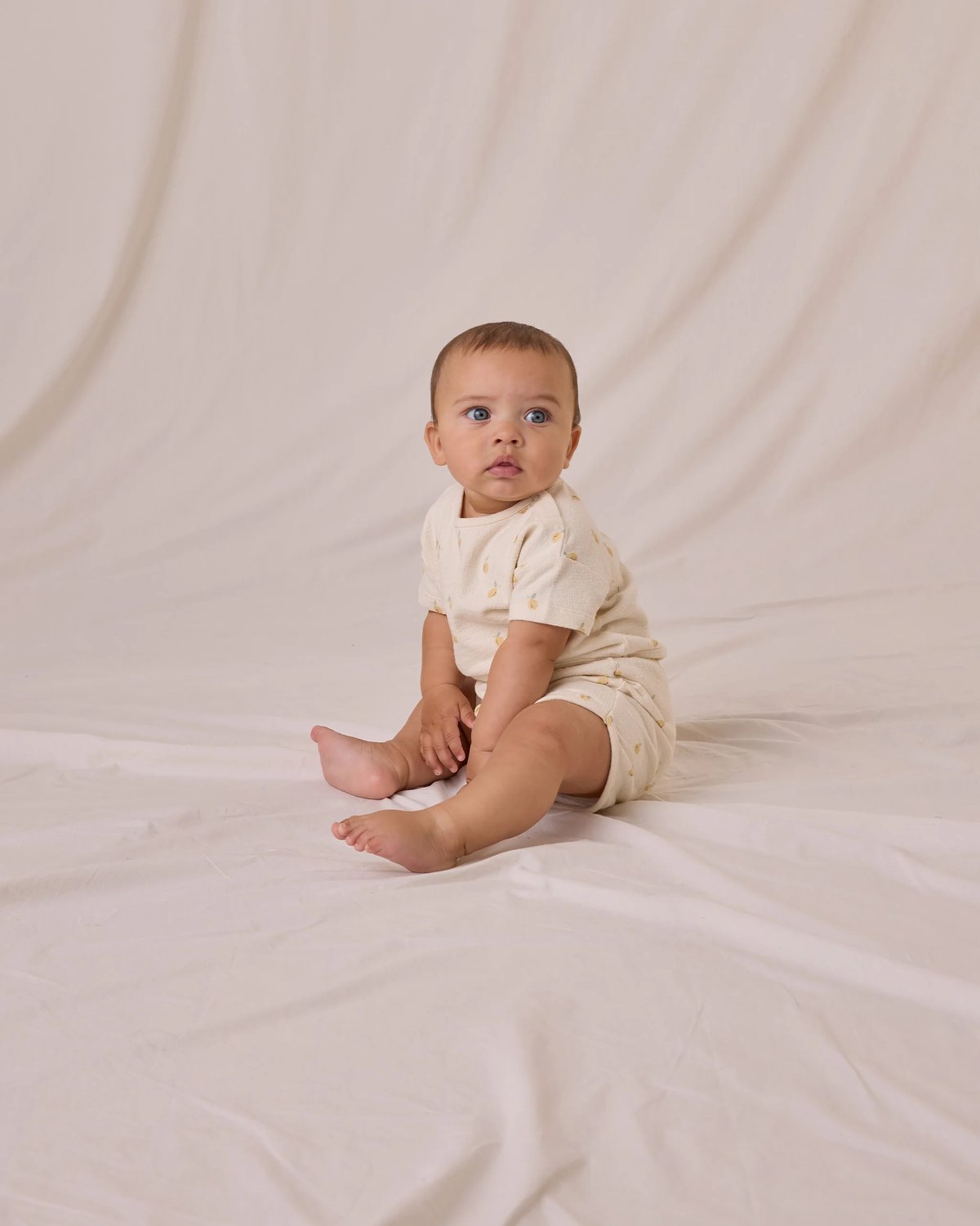 The Boxy Tee & Shorts Sett – Terrystoff i Øko Bomull | Spongy Play Set