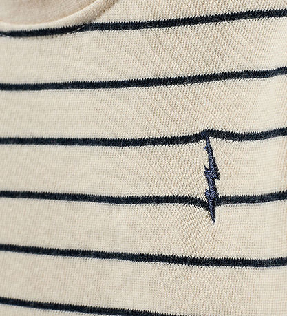 Sofie Schnoor T-Shirt - Antique White W. Blue