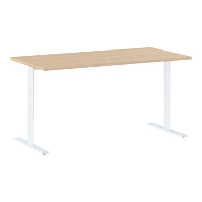 Bureau YES ! - 80 cm - Pieds métal fixes - Chêne