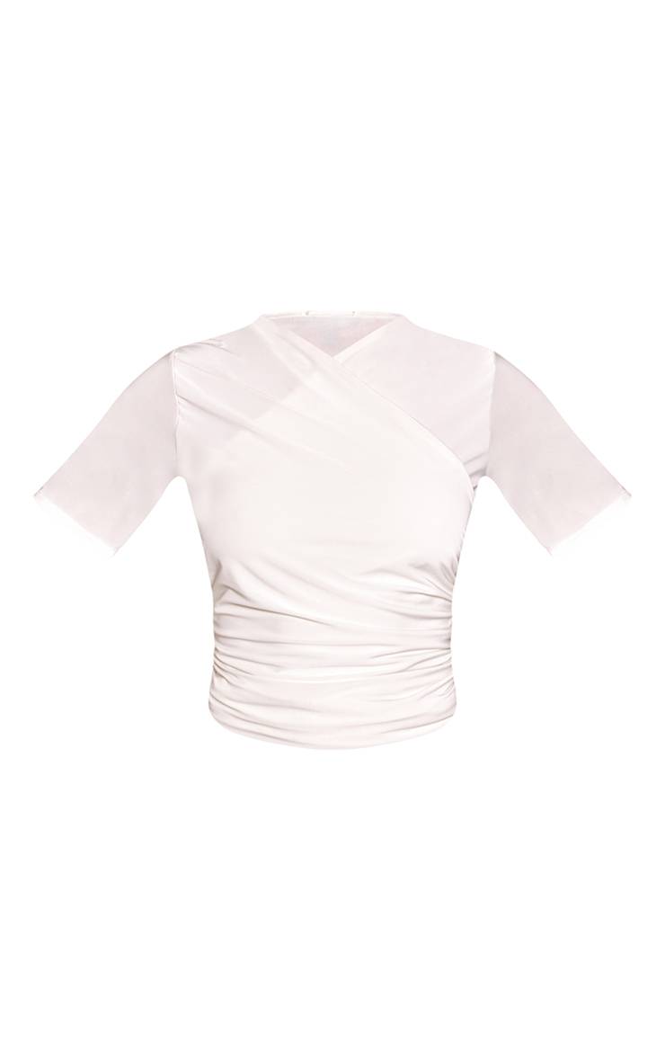 Blanc Haut Croisé Drapé