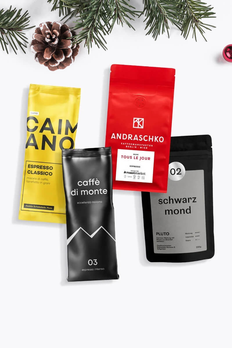Winterliches Espresso Probierpaket 1kg