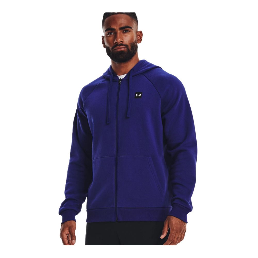 Under Armour UA RIVAL FLEECE FZ - Sweat Homme sonar blue/onyx white