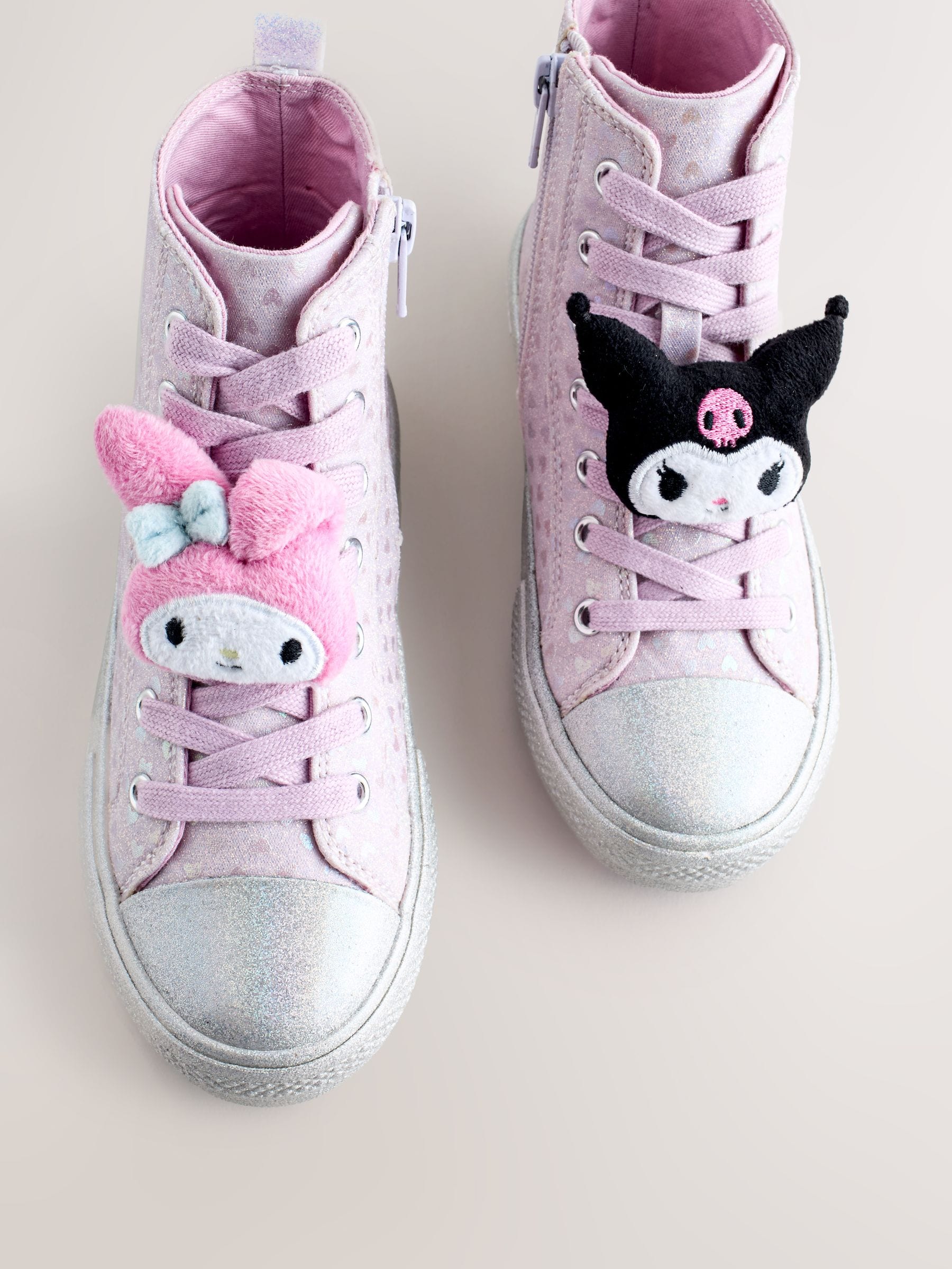 Purple Hello Kitty and Friends - Hoge sneakers met veters