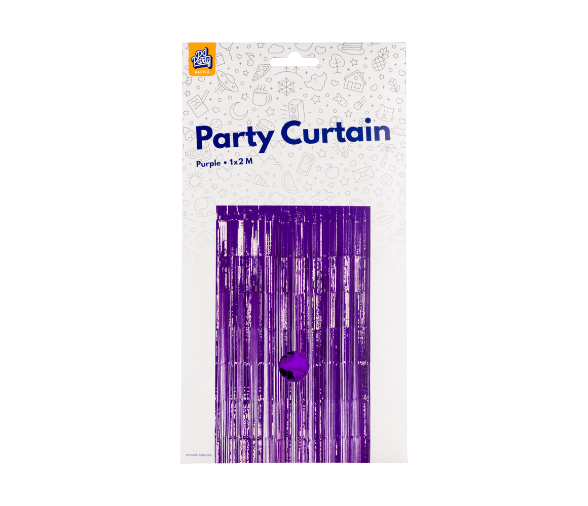 Paars Deurgordijn 2m