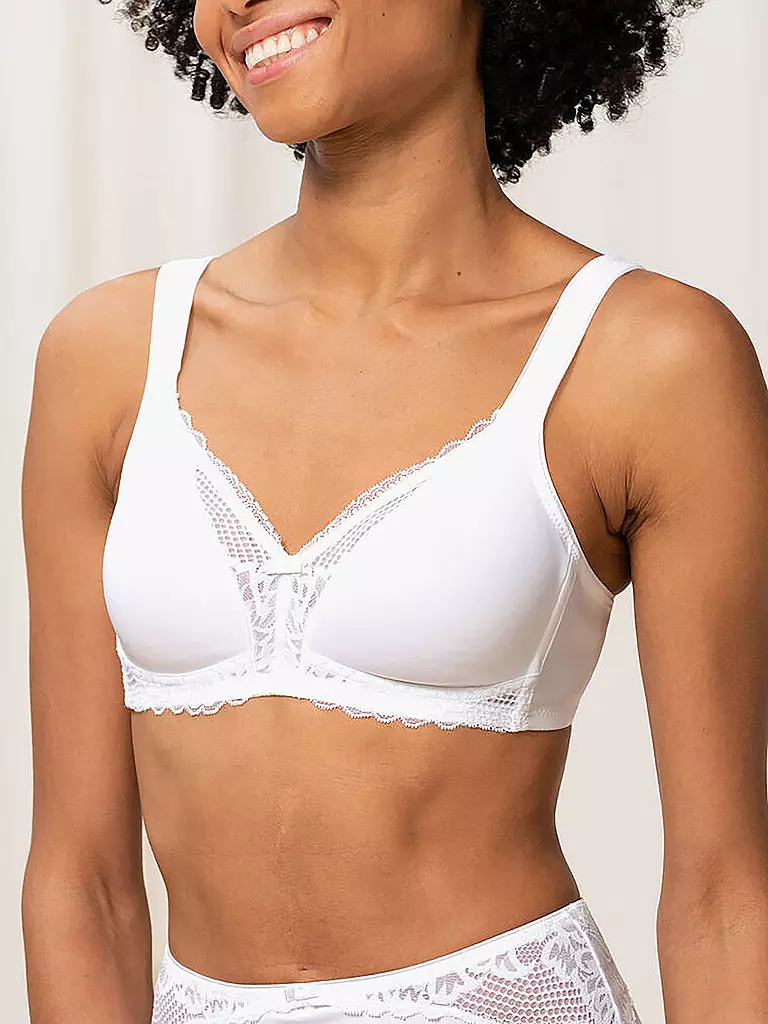 TRIUMPH BH ohne Bügel Modern Lace white weiss