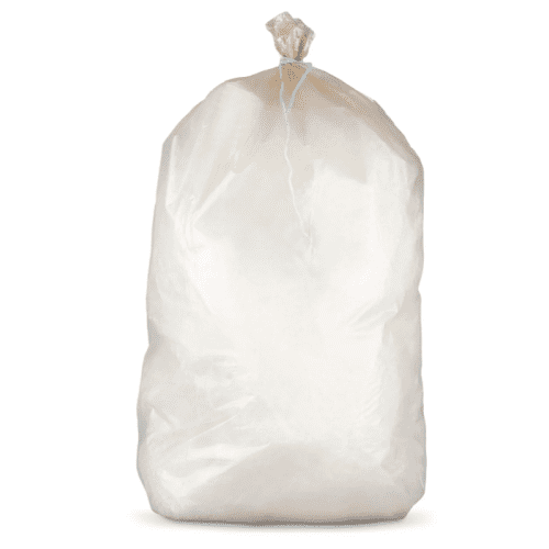 Sacs poubelle 160L PEBD transparent 32µ lien classique Jet'Sac