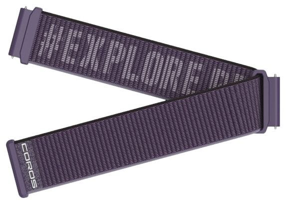 Bracelet nylon 20mm Coros Apex 2 Pro Violet
