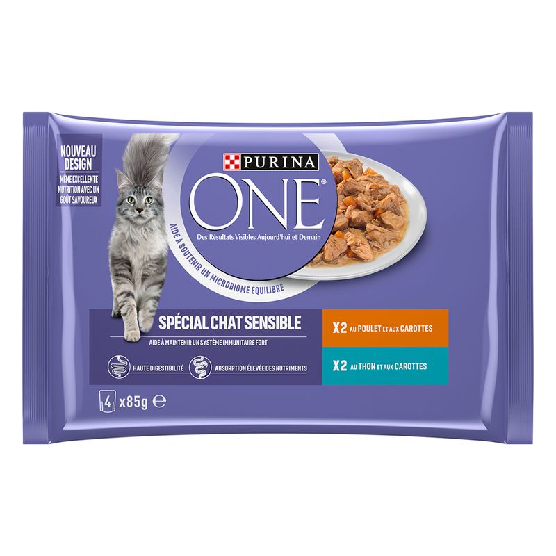 Lot mixte PURINA ONE 8 x 85 g