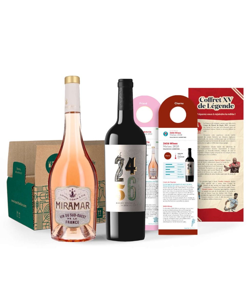 Coffret XV de légende France vs Argentine - 2 bouteilles