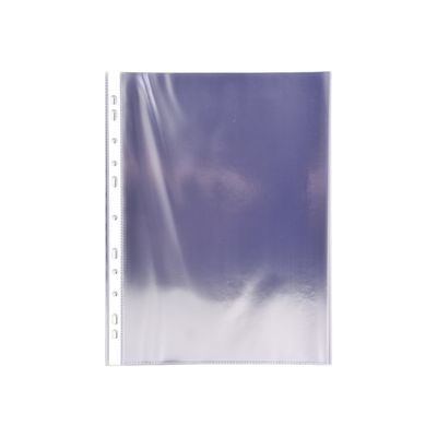 Exacompta - 10 Pochettes perforées - A4 - 8/100 - cristal