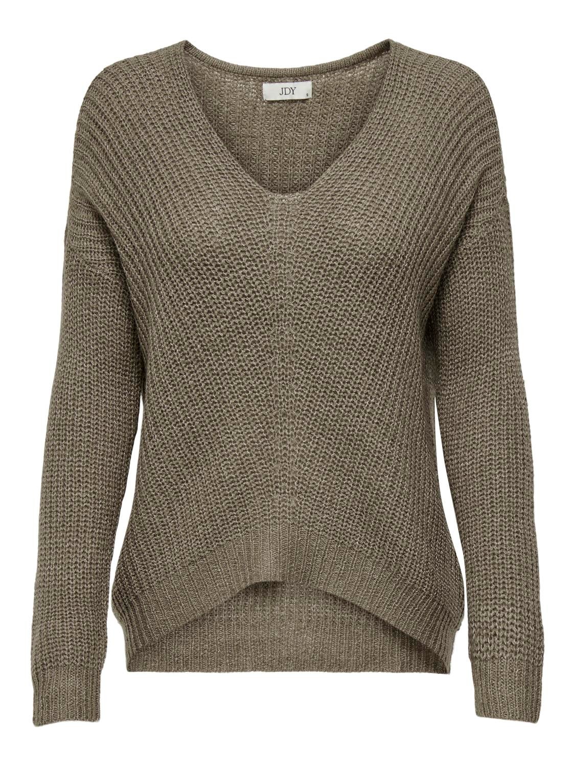 JDYNEW Strickpullover Walnut