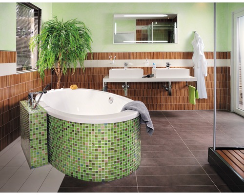 OTTOFOND Circulo bad 96 x 180 cm wit glanzend glad 935001