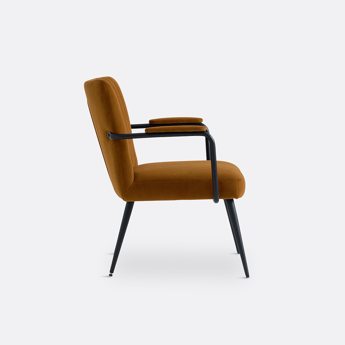 LA REDOUTE INTERIEURS<br>Poltrona vintage de veludo com braços, Ronara