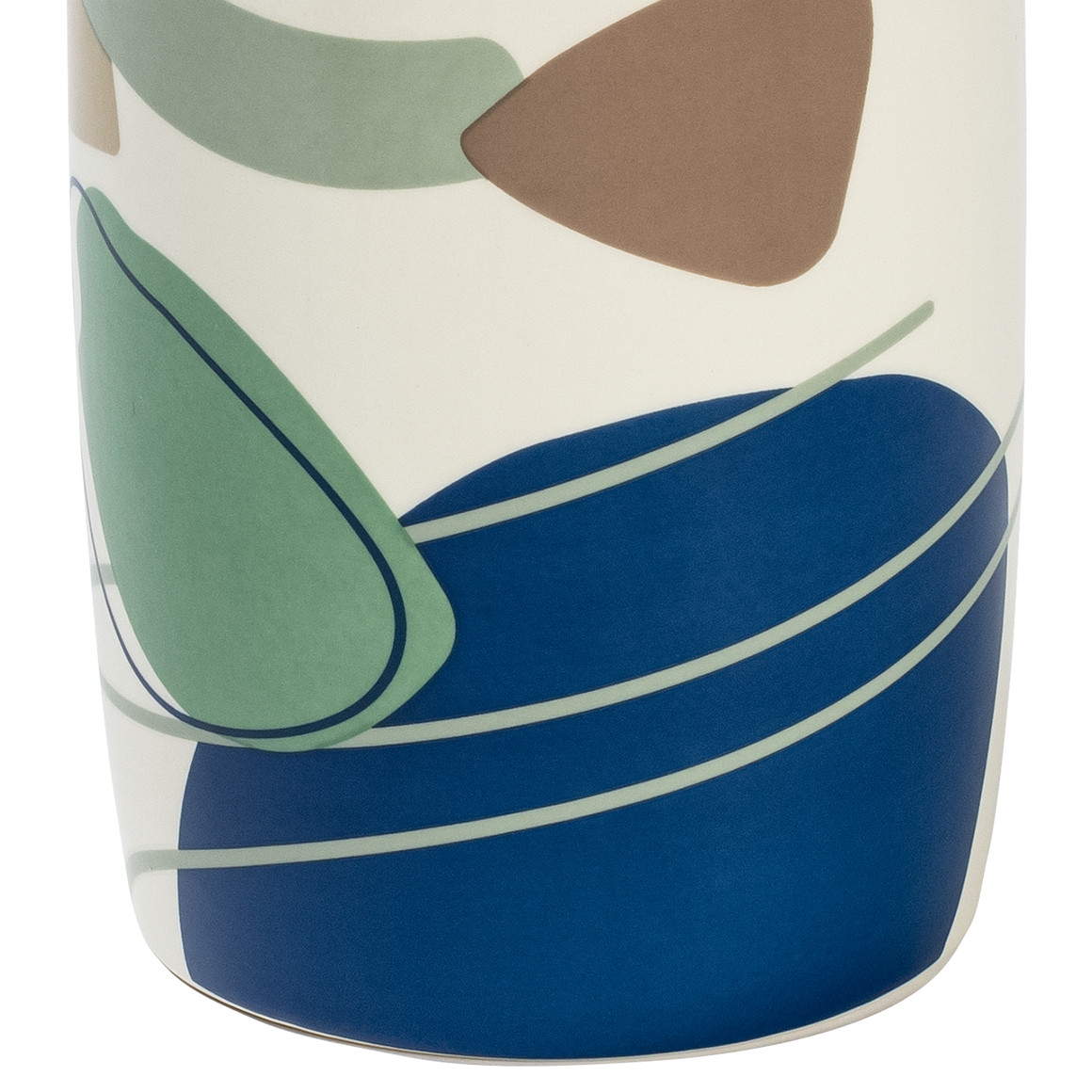 My Home Große Vase im modernen Design creme / blau / grün
