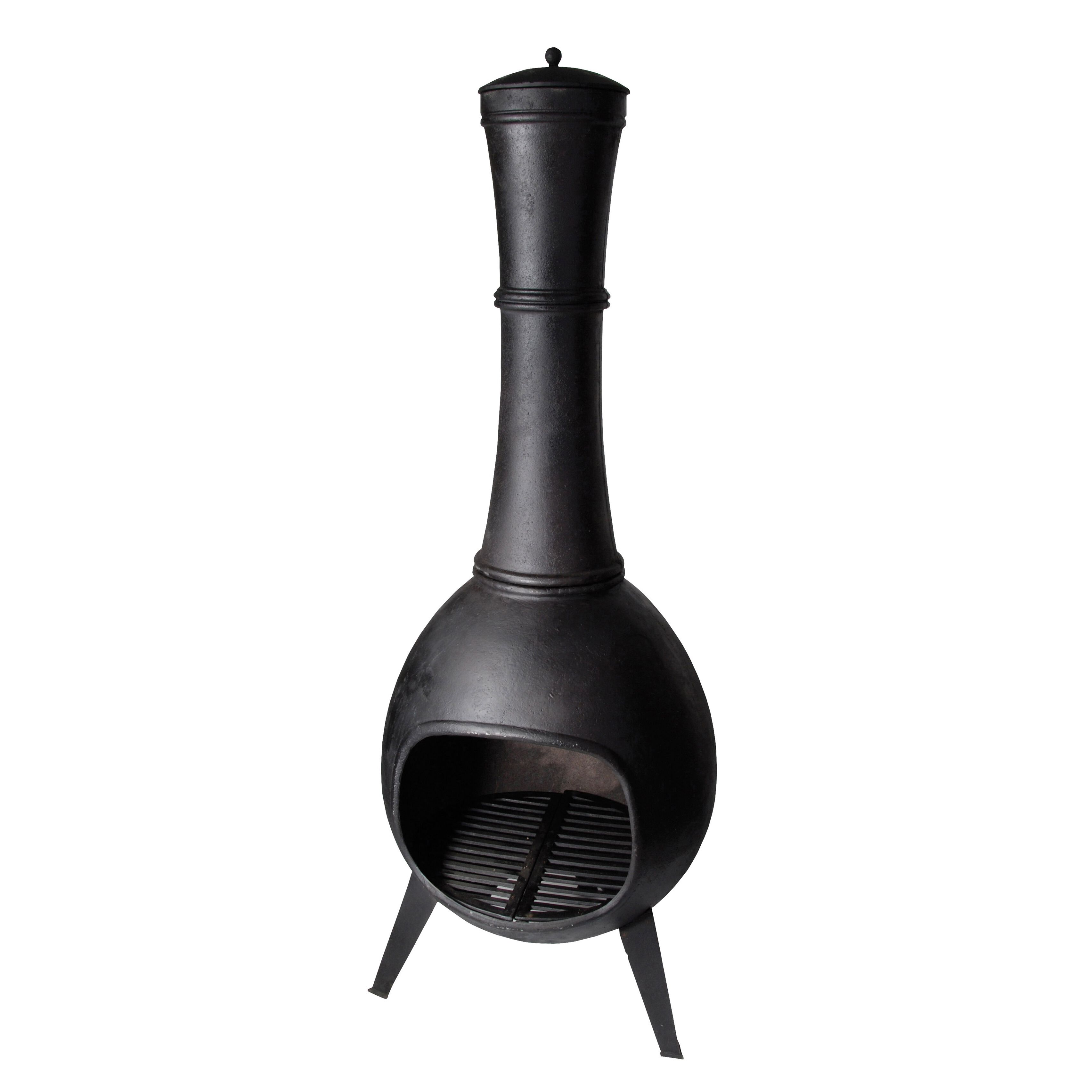 Esschert Fancy Flames Large - Tuinhaard - Rond - Zwart - Gietijzer - L