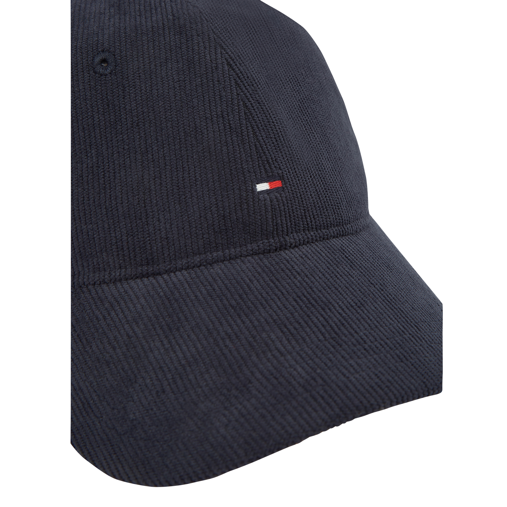 Casquette six panneaux en velours côtelé | Bleu
