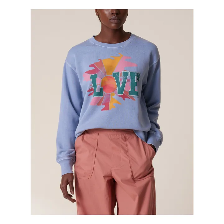 Leon & Harper Sweat Sortie Love Coton Bio | Lavande
