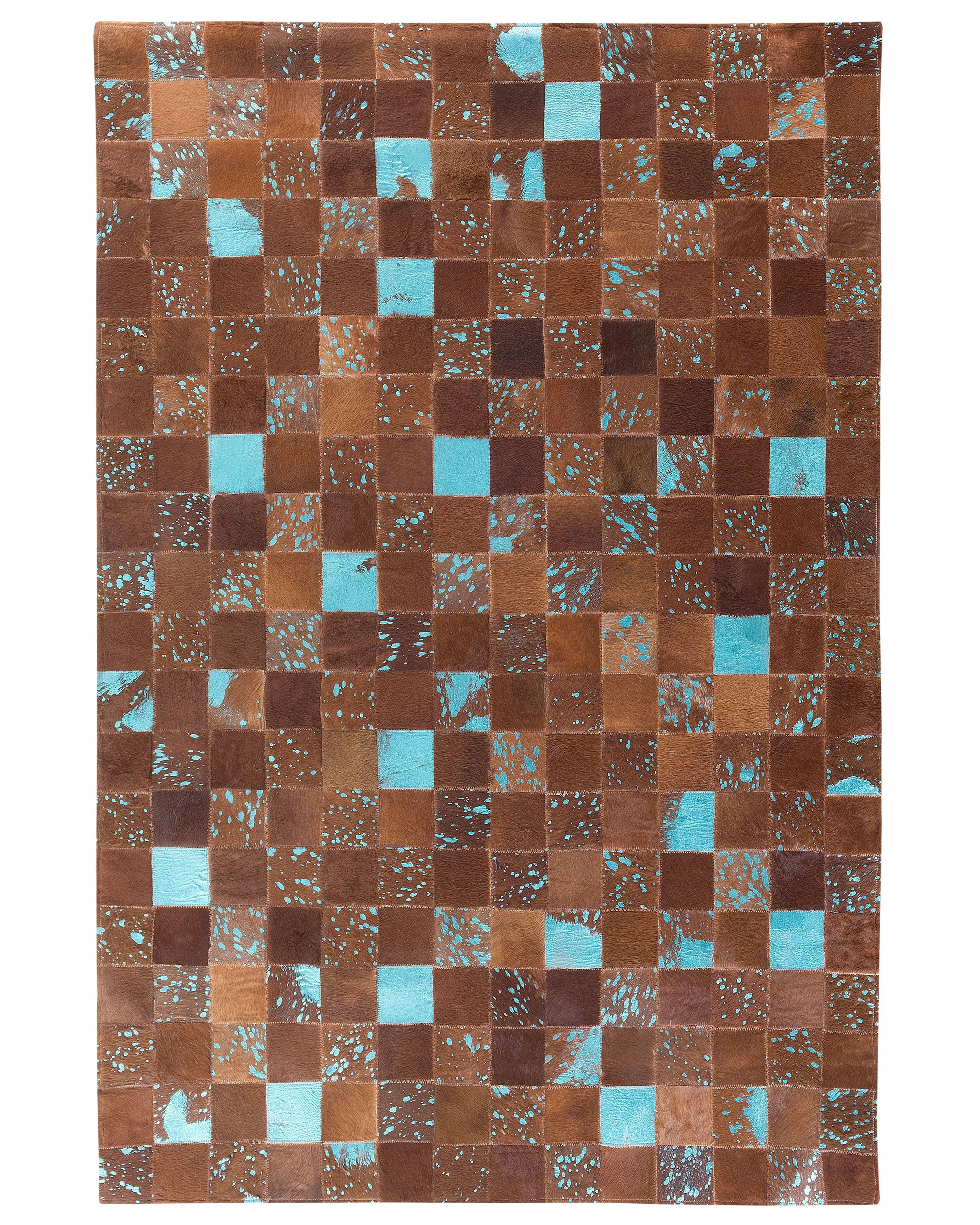 Vloerkleed ALIAGA Bruin 160 x 230 cm Leer
