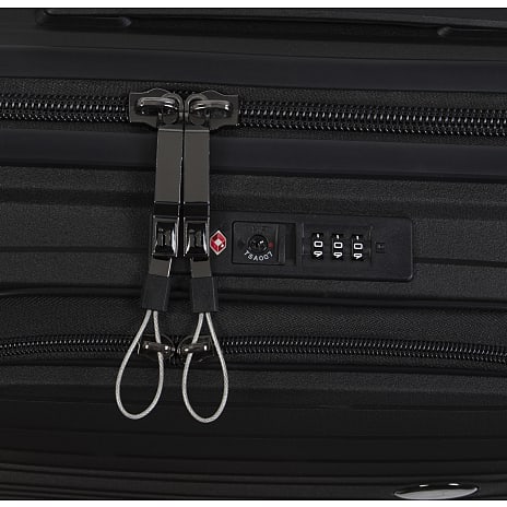 Adventure trolley 8 hjuls 55,5 cm med lomme - sort