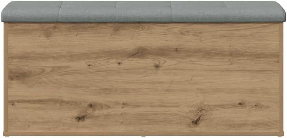 vidaXL Sitzbank mit Stauraum Artisan-Eiche 102x42x45 cm Holzwerkstoff