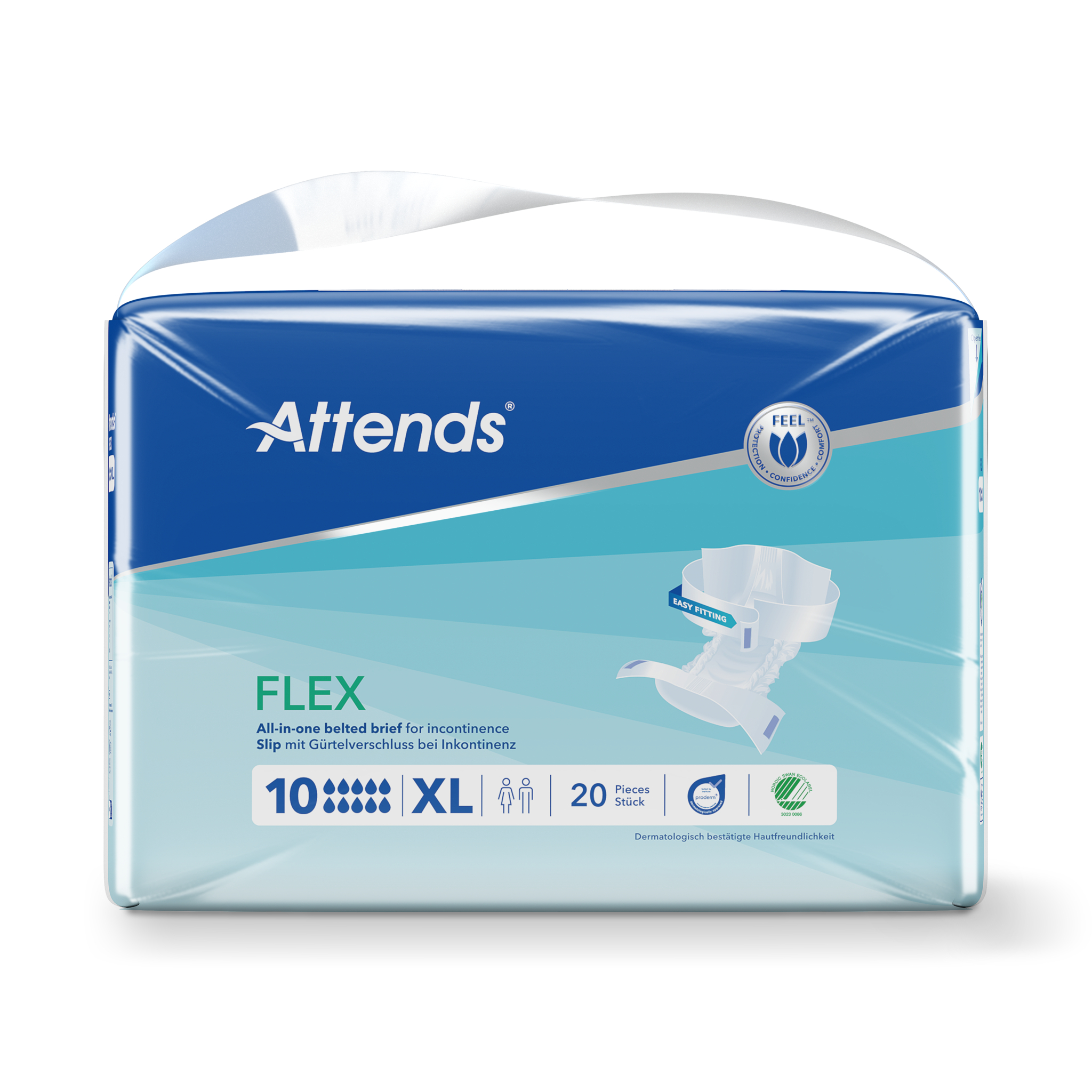 Attends Flex 10 Maat Xl 100-155 Cm (20 Stuks)