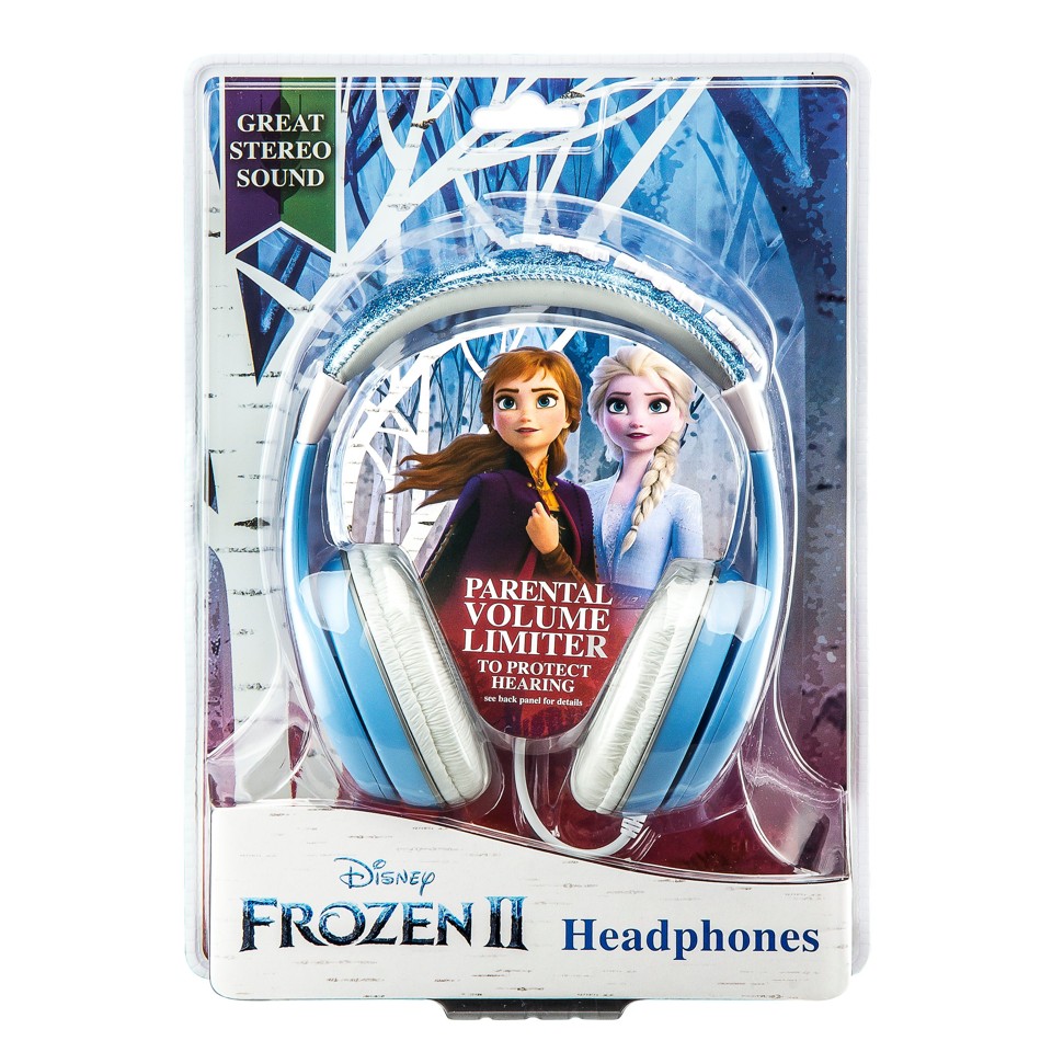 eKids - Disney Frozen II hovedtelefoner til børn med lydstyrkekontrol for at beskytte hørelsen