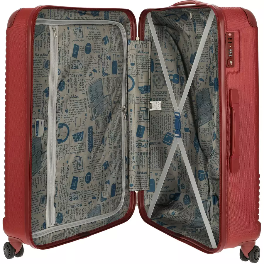 Gabol Balance - 4-Rollen-Trolley L 76 cm red
