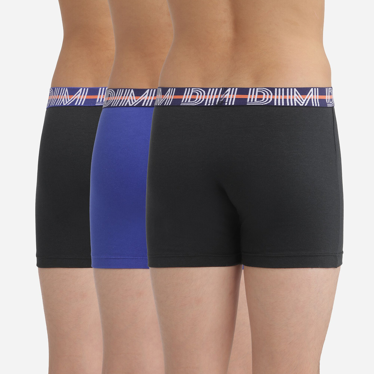 DIM<br>Conjunto de 3 cuecas boxer de algodão elástico