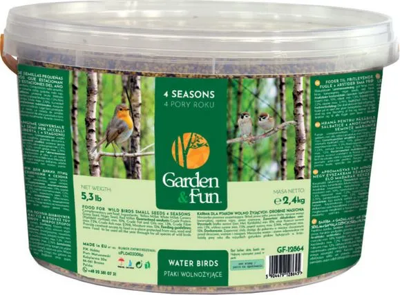 Garden&Fun Fritlevende fuglefoder fine frø - 4 sæsoner 2,4 kg