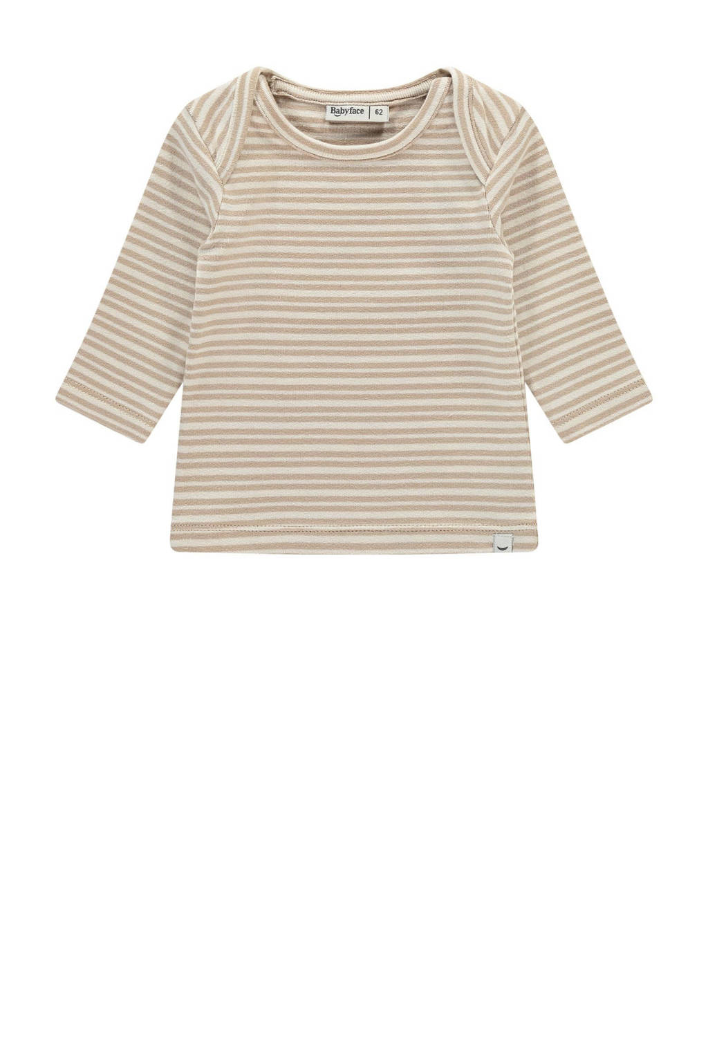 Babyface baby gestreepte longsleeve beige/ecru
