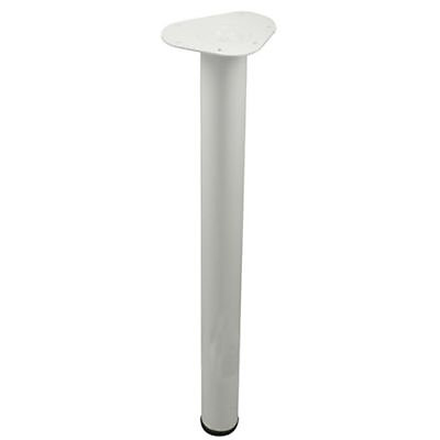 Pied de table réglable Diall ø60 x H. 700 mm blanc
