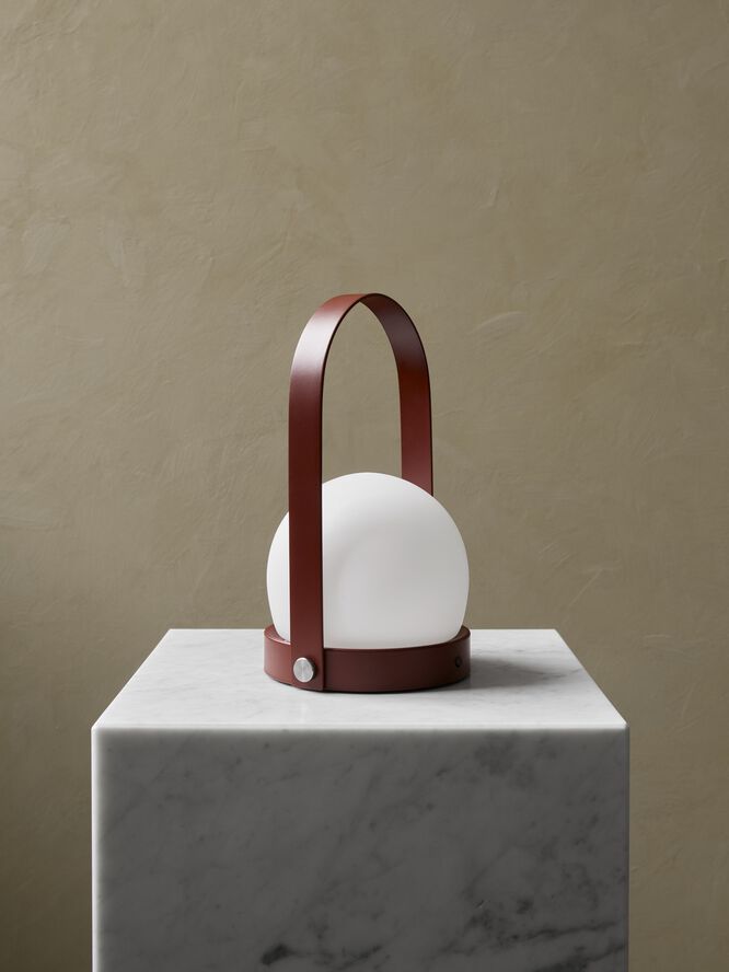 Audo Copenhagen Carrie Portable Table Lamp Burned red