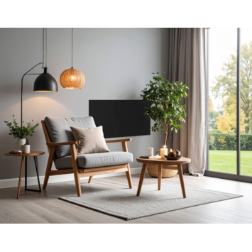 Sanivesk infrarood paneel Porto zwart 30 x 60 cm