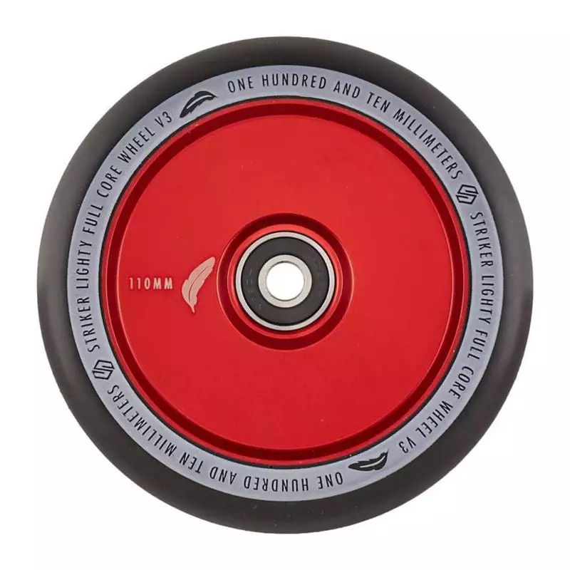 Roue trottinette STRIKER Lighty Fullcore V3 Rouge 110mm