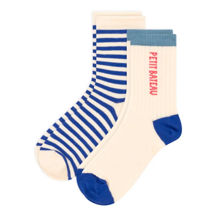 Petit Bateau Lot 2 paires de chaussettes Petit Boat | Bleu