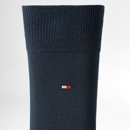 Lot De 2 Paires De Chaussettes 371111 Rouge Bleu Marine