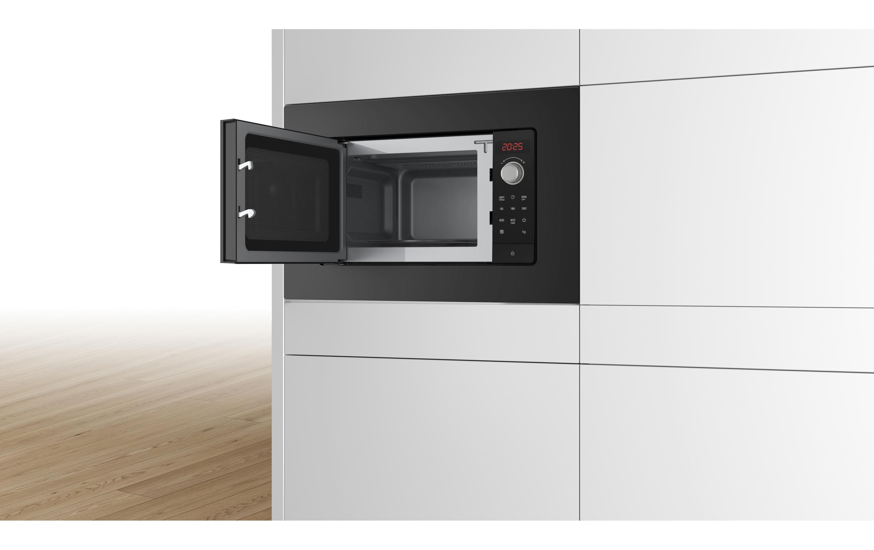 Einbaumikrowelle BFL623MB3 Schwarz<br>Einbau-Mikrowelle aus Edelstahl