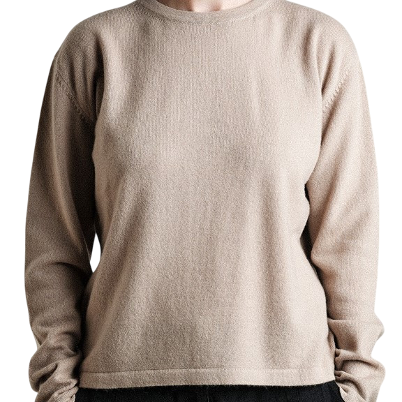 Kaschmir Strickpullover nude