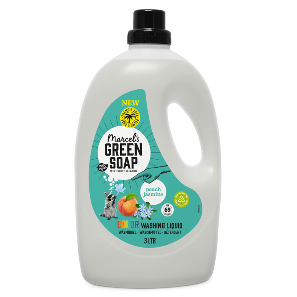 Marcel’s Green Soap Wasmiddel kleur perzik & jasmijn (3000 ml)
