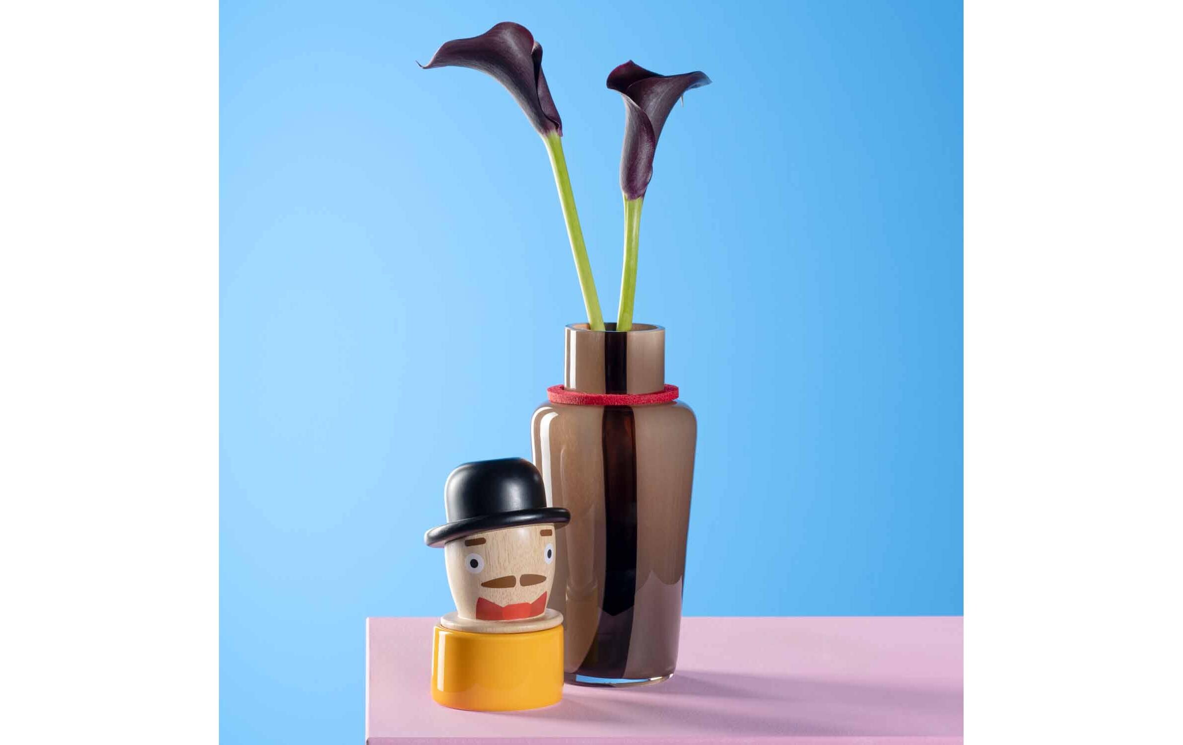 Vase Luigi 33 cm, BraunObjektvase