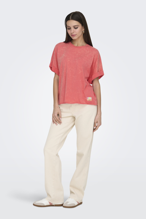 Only roze dames t-shirt