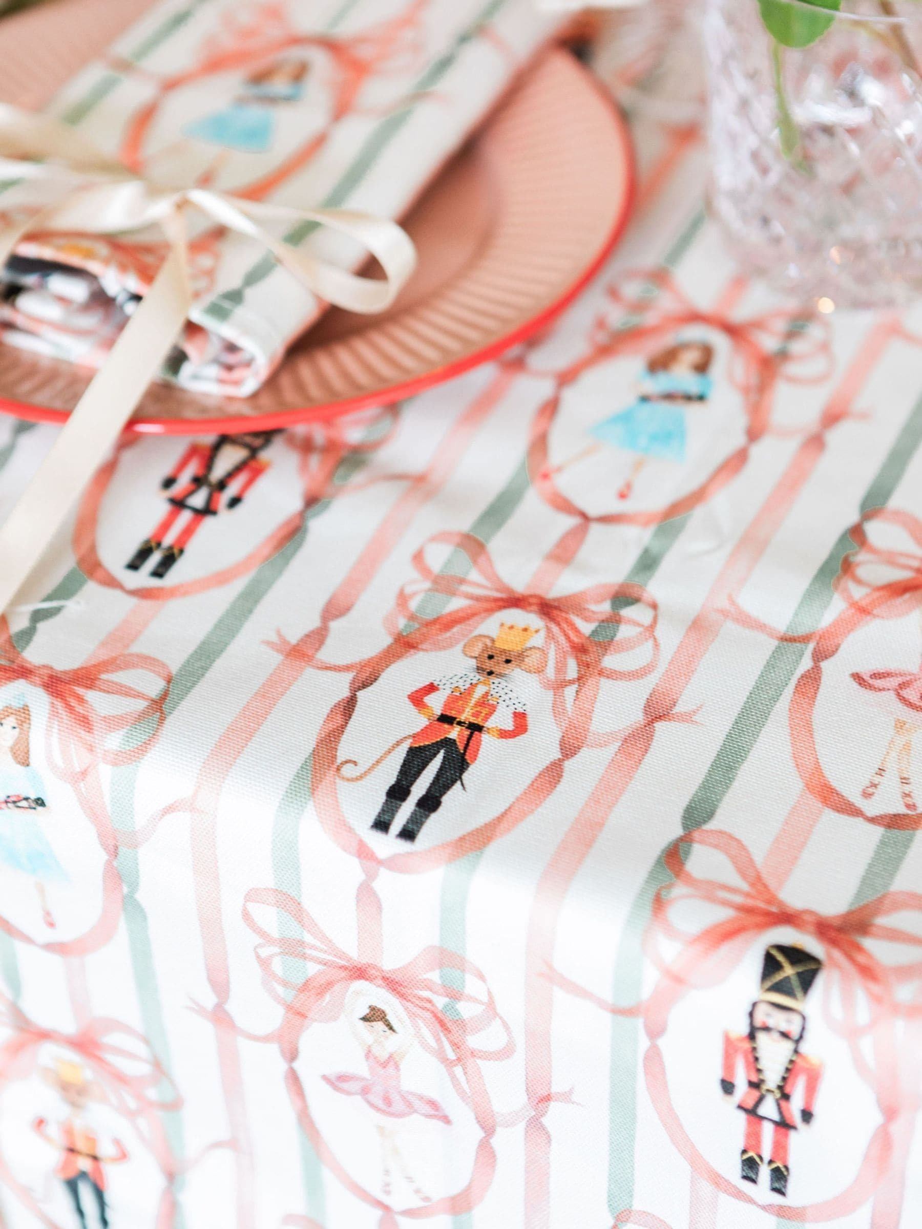 Avalon Home Candied Nutcracker Tablecloth