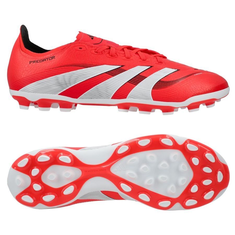 adidas Predator League 2G/3G AG Pure Victory - Lucid Red/Blanc/Noir