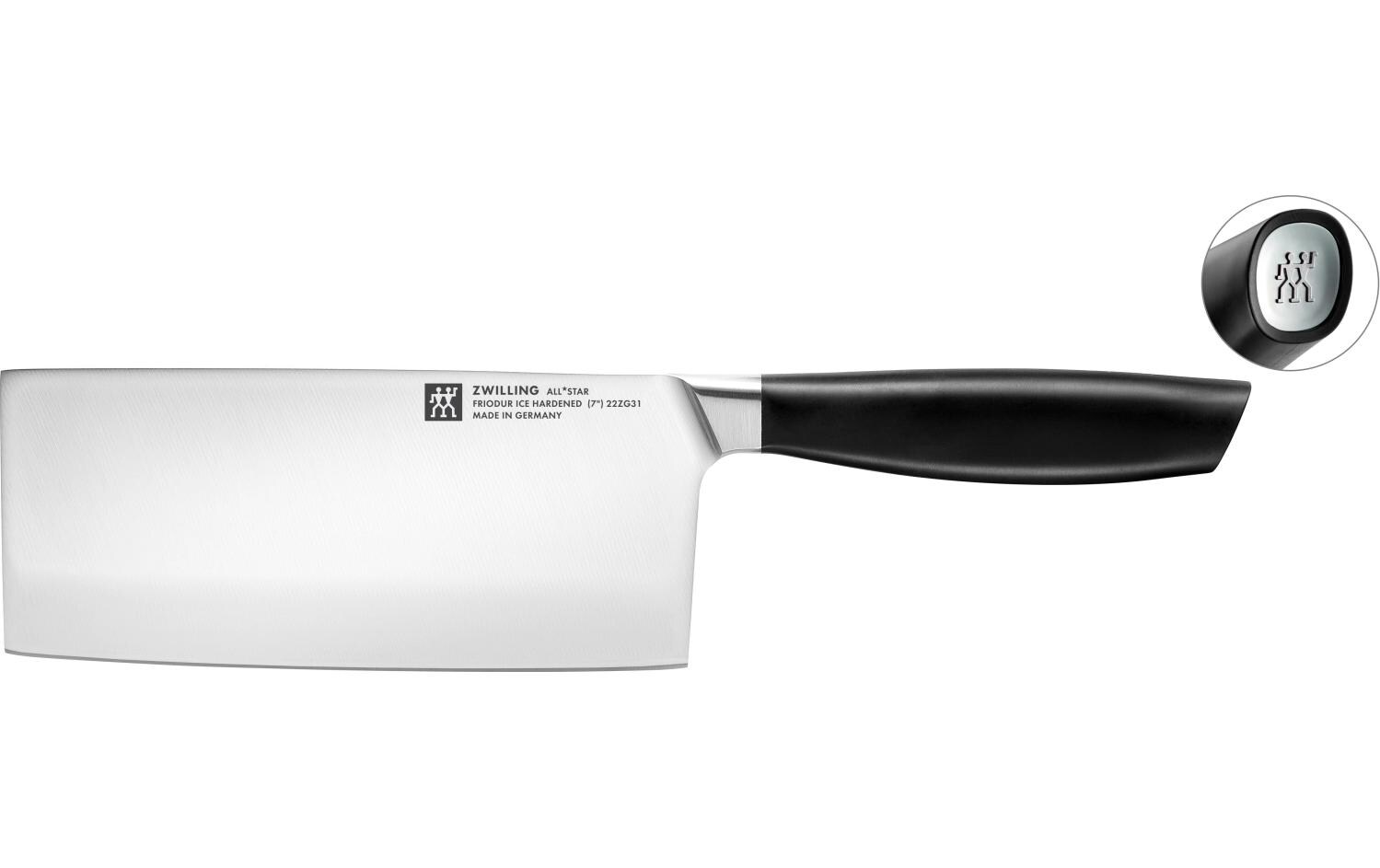 Küchenmesser All Star 18 cm, Chrome-Silber<br>Chinesisches Hackmesser
