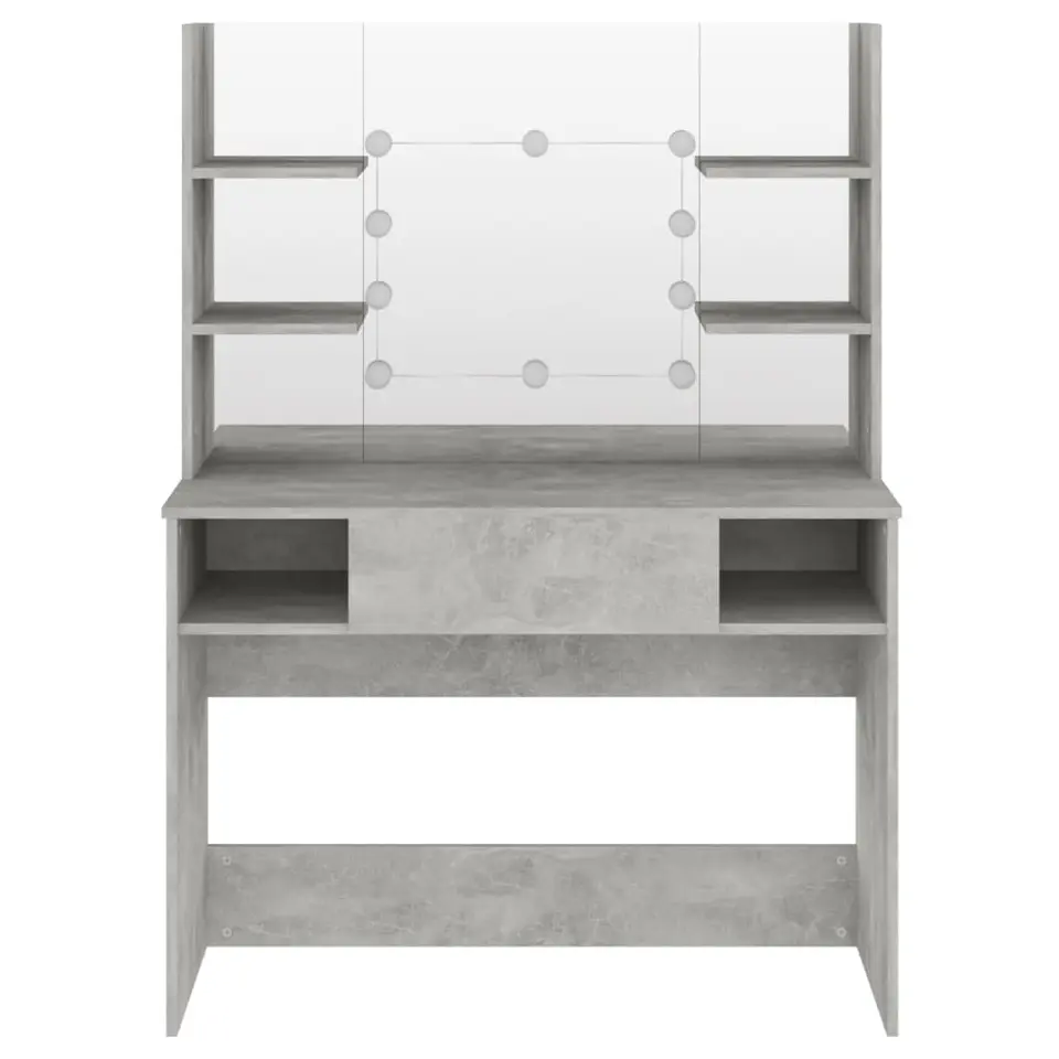 vidaXL - Kaptafel - Grijs - MDF