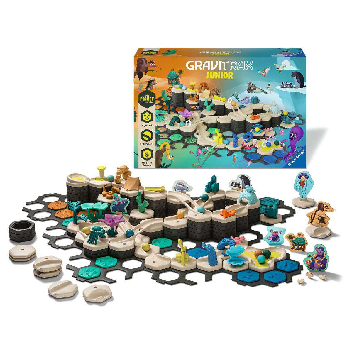 Ravensburger Spiel GraviTrax Junior Starter-Set XXL Planet
