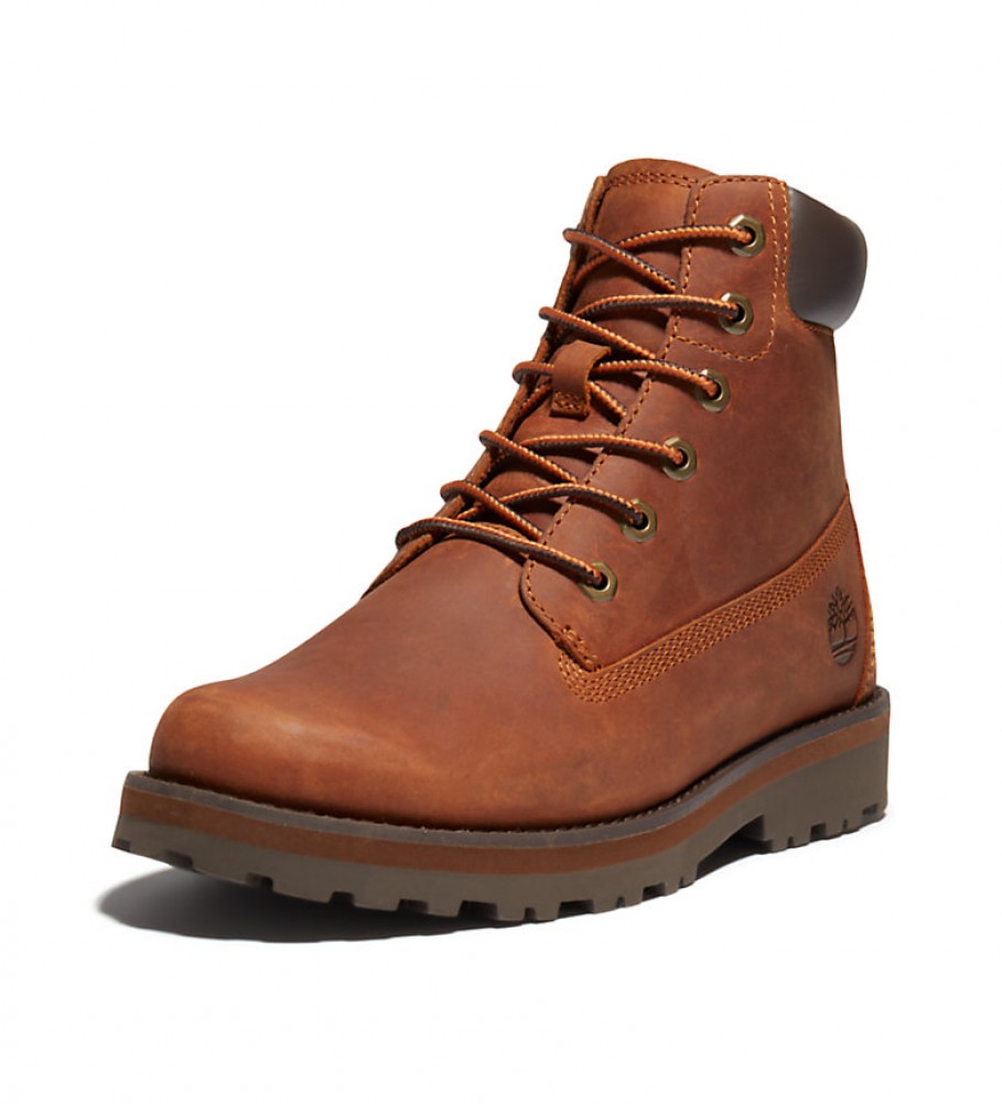 Botas Timberland Courma Kid em couro tradicional cor camelo