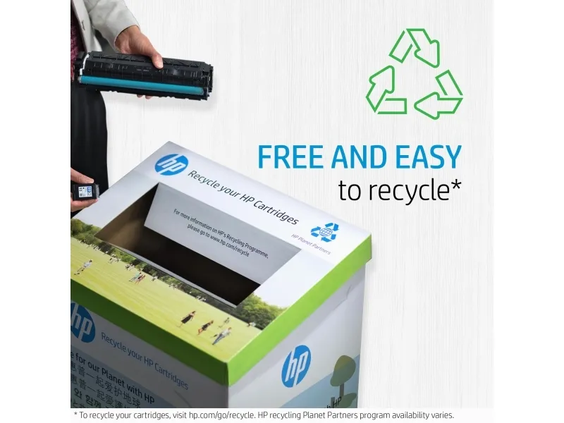 Lasertoner HP 655A CF451A, 10.500 sider, cyan