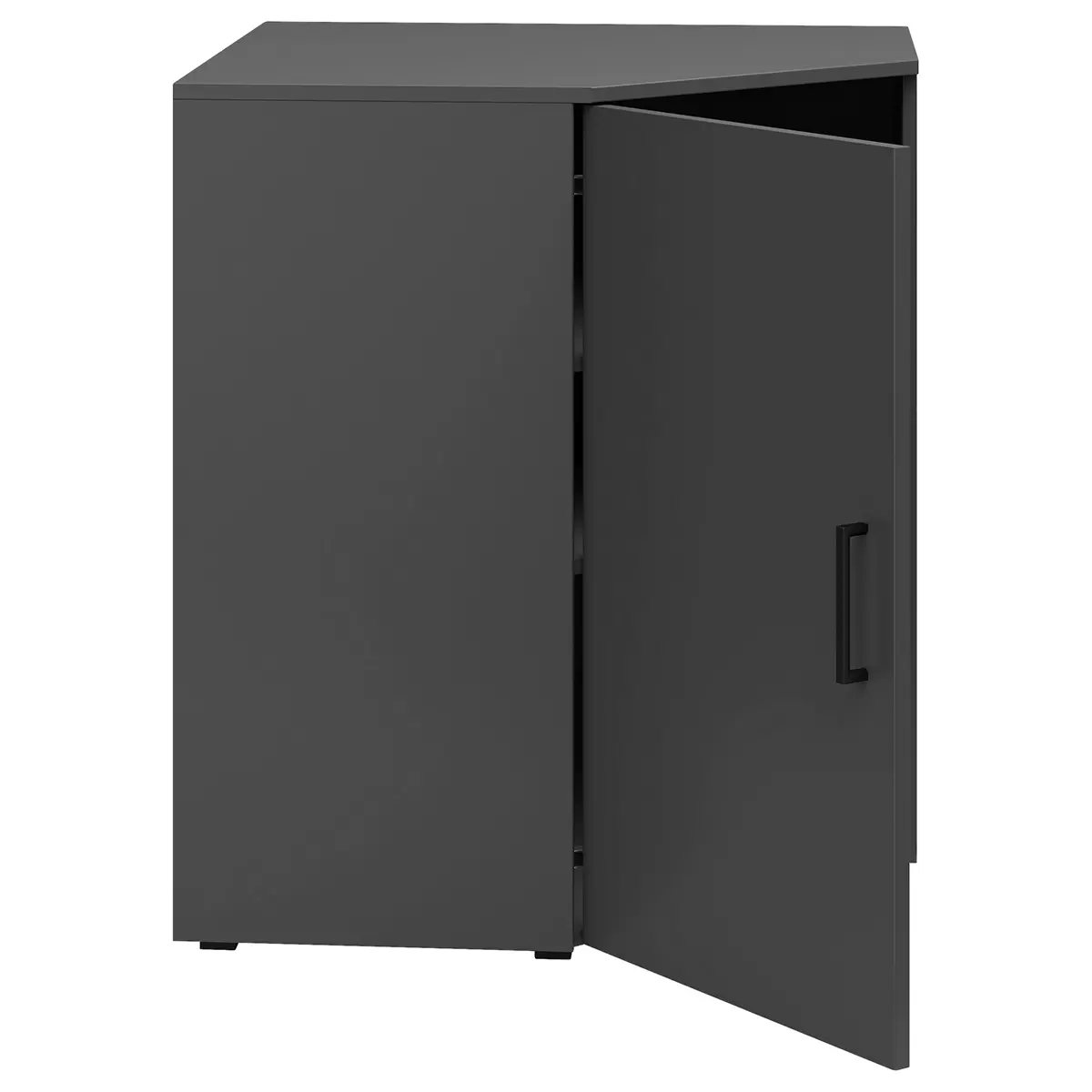 Eckkommode Cabinet Anthrazit